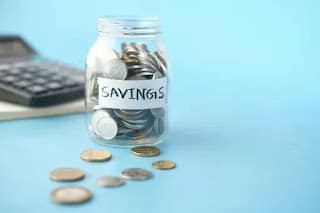 Saving money in a jar
